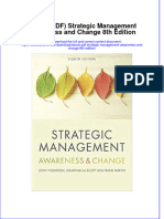 Ebook PDF Strategic Management Awareness and Change 8th Edition PDF