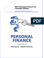 Ebook Ebook PDF Personal Finance 3rd Canadian Edition PDF