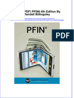 Ebook Ebook PDF Pfin6 6th Edition by Randall Billingsley PDF