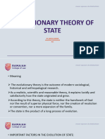 Evolutionary Theory of State