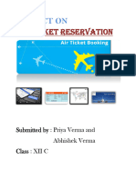 Air Ticket Reservation