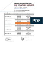 Jadwal Pat Kelas IV