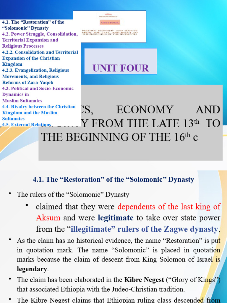 Hist.102 Unit 4&5 | PDF | Horn Of Africa | Ethiopia