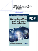Ebook PDF Strategic Uses of Social Media For Improved Customer Retention PDF