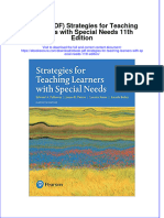 Ebook PDF Strategies For Teaching Learners With Special Needs 11th Edition PDF