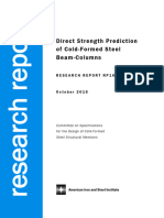 AISI RP16-3 Direct Strength Prediction of Cold-Formed Steel Beam-Columns 2016-10