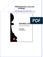 Ebook PDF Business Law and Strategy PDF