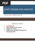 Shaft Design and Analysis