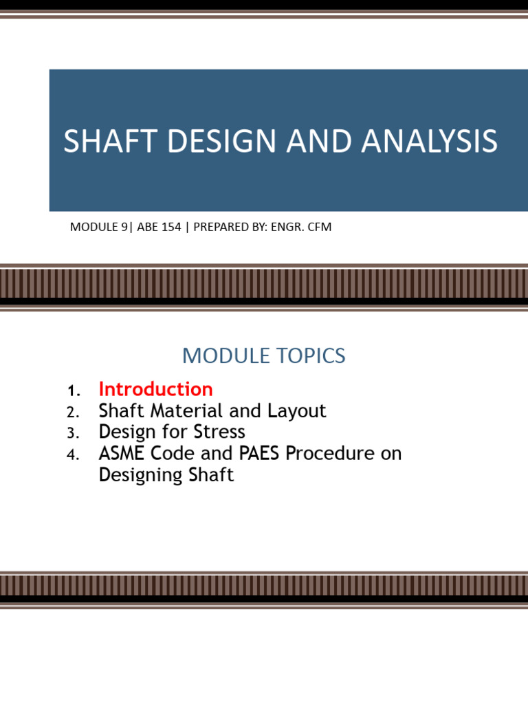 Shaft Design and Analysis | Download Free PDF | Strength Of Materials ...