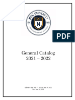 NUC University General Catalog 2021-2022