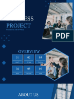 Blue Dark Professional Geometric Business Project Presentation