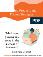 Creating Product and Pricing Strategies