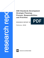 AISI RP17-3 AISI Standards Development Strategic Planning - Process, Responsibilities & Priorities 2018-02