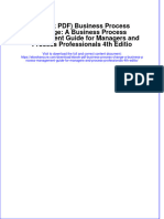 Ebook PDF Business Process Change A Business Process Management Guide For Managers and Process Professionals 4th Editio PDF