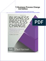 Ebook PDF Business Process Change 3rd Edition PDF