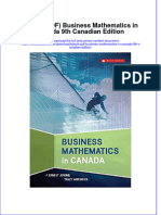 Download eBook PDF Business Mathematics in Canada 9th Canadian Edition pdf