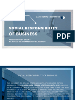 ME - Social Responsibility of Business - Group 8