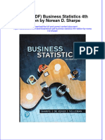 Ebook PDF Business Statistics 4th Edition by Norean D Sharpe PDF