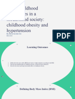 Oliver Ki - Paeds 2 - Seminar - Major Childhood Morbidities in A Modernised Society - Childhood Obesity and Hypertension