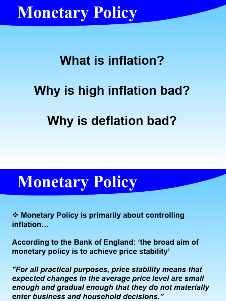 Monetary Policy | PDF | Monetary Policy | Inflation