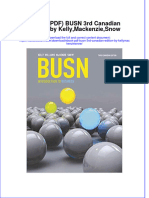 Ebook PDF Busn 3rd Canadian Edition by Kellymackenziesnow PDF