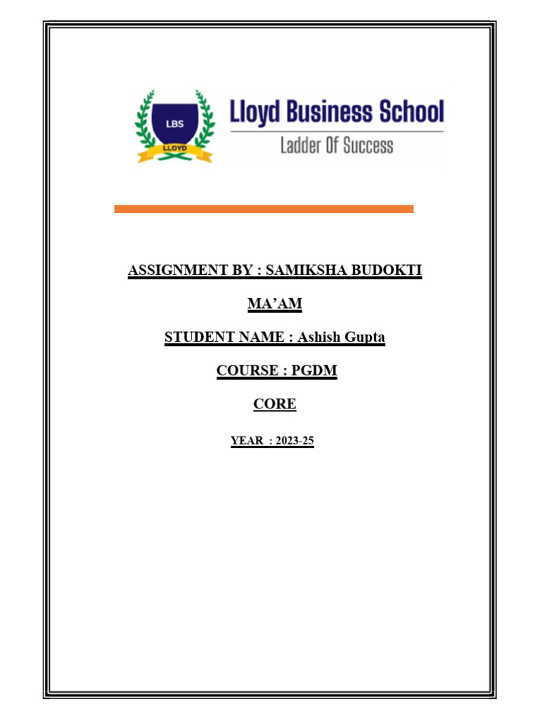 Ashish gupta assignment pdf probability statistical theory