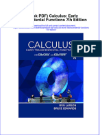 Ebook PDF Calculus Early Transcendental Functions 7th Edition PDF