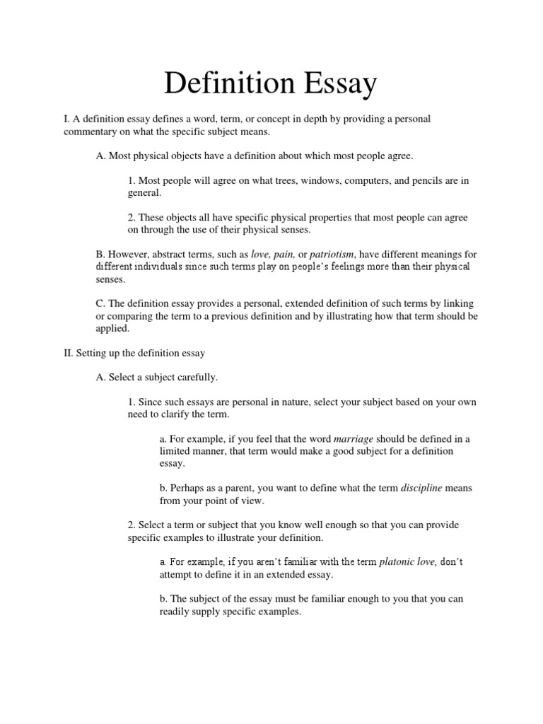 What Does Outline Mean In Academic Writing