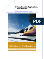 Ebook PDF Calculus With Applications 11th Edition PDF