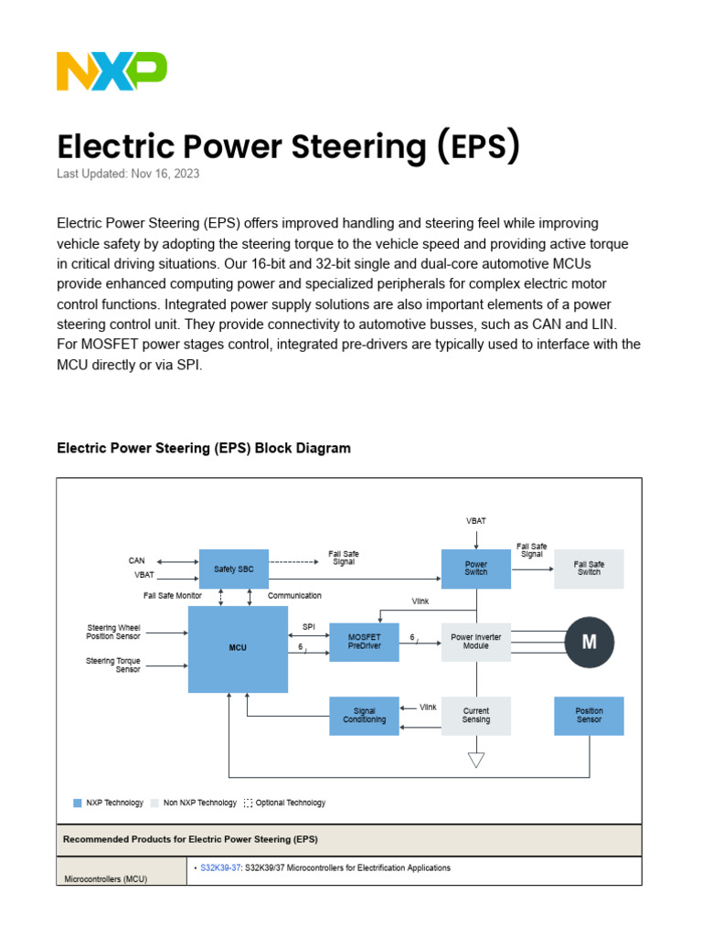 ElectricPowerSteeringEPS - ELECTRIC POWER STEERING | PDF | Computers