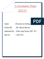 Chemistry Investigatory Project