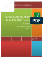 Funciones Plana Gerencial de Saga Falabella s.a.