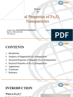 Optical Properties of Magnetite Nanoparticles