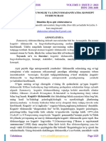 Kognitiv Tilshunoslik Va Lingvomadaniyatda Konsept Tushunchasi