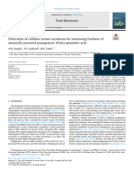 Fabrication of Cellulose Acetate Membrane For Monitoring Freshness of Minimally Processed Pomegranate (Punica Granatum) Arils