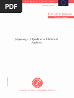 Metrology of Qualitative Chemical Analysis