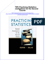Ebook Ebook PDF Practicing Statistics Guided Investigations For The Second Course PDF