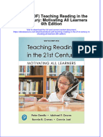 Ebook PDF Teaching Reading in The 21st Century Motivating All Learners 6th Edition PDF