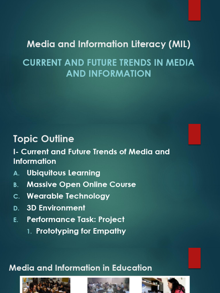 10.MIL 9. Current and Future Trends in Media and Information | PDF ...
