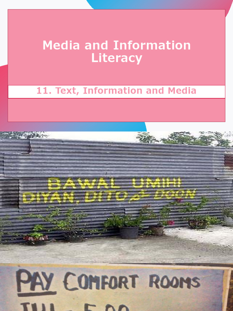 What Is Text Media And Information