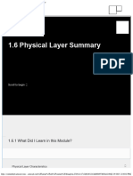 Module 1 Physical Layer 16 Physical Layer Summary