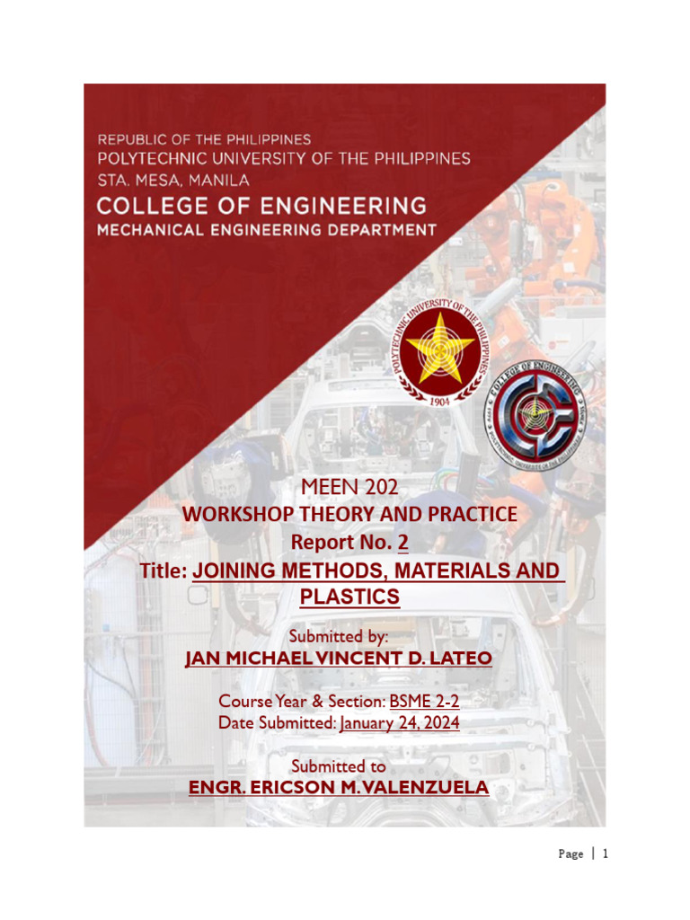 Workshop Theory and Practice Report No 2 - BSME | PDF | Corrosion ...