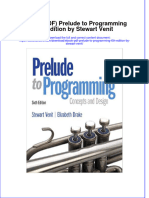 Ebook Ebook PDF Prelude To Programming 6th Edition by Stewart Venit PDF