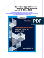 Ebook PDF Technology For Success and Shelly Cashman Series Microsoft Office 365 Office 2019 PDF