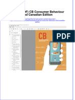 Ebook PDF CB Consumer Behaviour 2nd Canadian Edition PDF