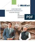 India Canada Diplomatic Crisis
