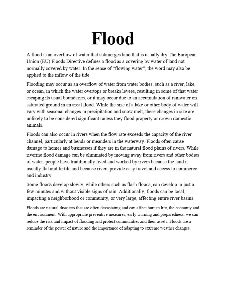 Understanding Floods and Their Impact | PDF | Flood | River