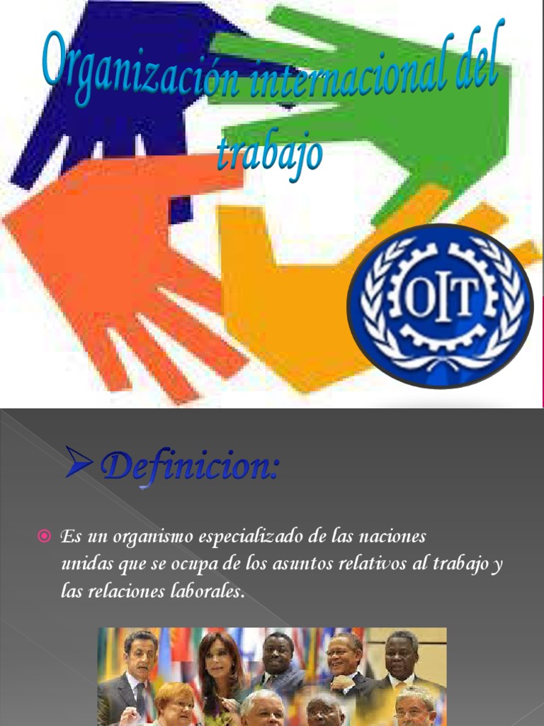 Organización Internacional Del Trabajo PDF