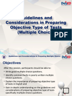 Making Objective Type of Test Questions