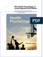 FULL Download Ebook PDF Health Psychology A Biopsychosocial Approach 6th Edition PDF Ebook